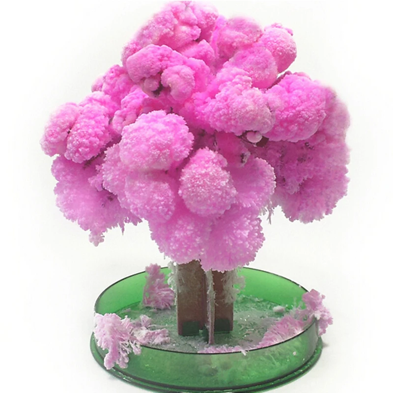 1PCS Naujai Magija Auga Kristalai Japonijos Sakura Popieriaus Medžių Žaislas, Pagamintas Japonijoje Darbalaukio Cherry Blossom Kalėdų Vaikams Žaislai Juokinga Nuotrauka 0