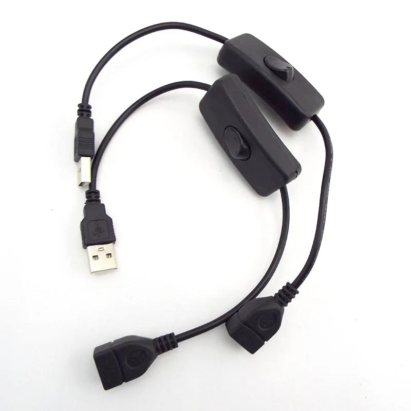 28cm USB Kabelis su Jungikliu ON/OFF, Kabelio Pratęsimas Perjungti USB Lempa USB Ventiliatorius elektros Energijos Tiekimo Linijos Patvarus Adapteris Nuotrauka 3