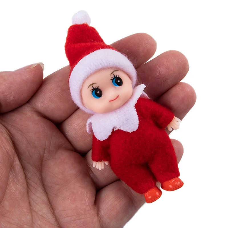 2vnt Kalėdų Elf Baby Doll Oranment Dekoro Laimingų Naujųjų Metų Pedents Vaikams Žaislas Dovana Nuotrauka 0