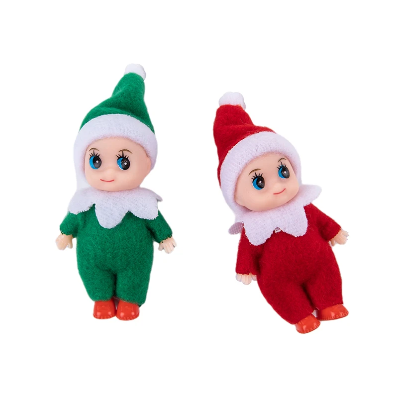 2vnt Kalėdų Elf Baby Doll Oranment Dekoro Laimingų Naujųjų Metų Pedents Vaikams Žaislas Dovana Nuotrauka 1