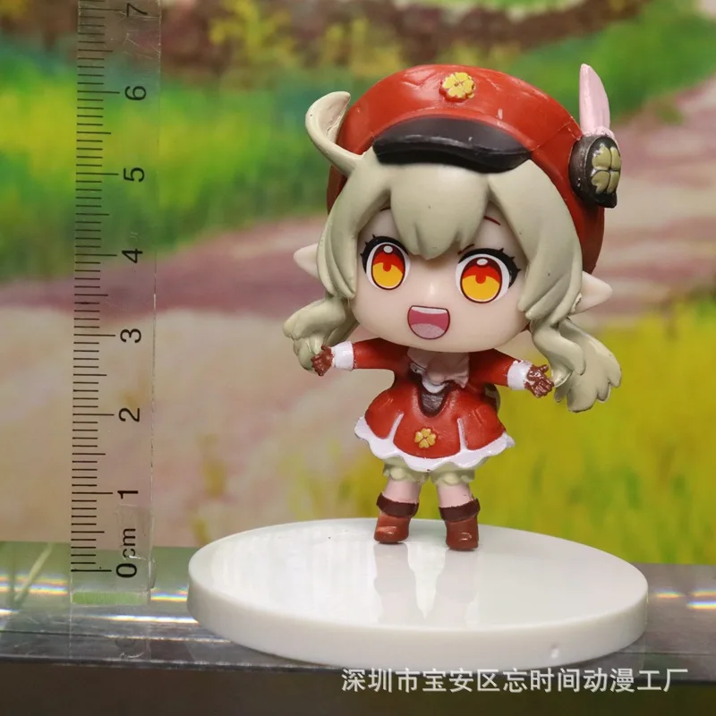 6CM Žaidimas Genshin Poveikio Anime Klee Paveikslas Paimon Cute Lėlės Stovi Modelį PVC Dovanų Kolekciją Statinio Žaislai Vaikams Ornamentu Nuotrauka 1