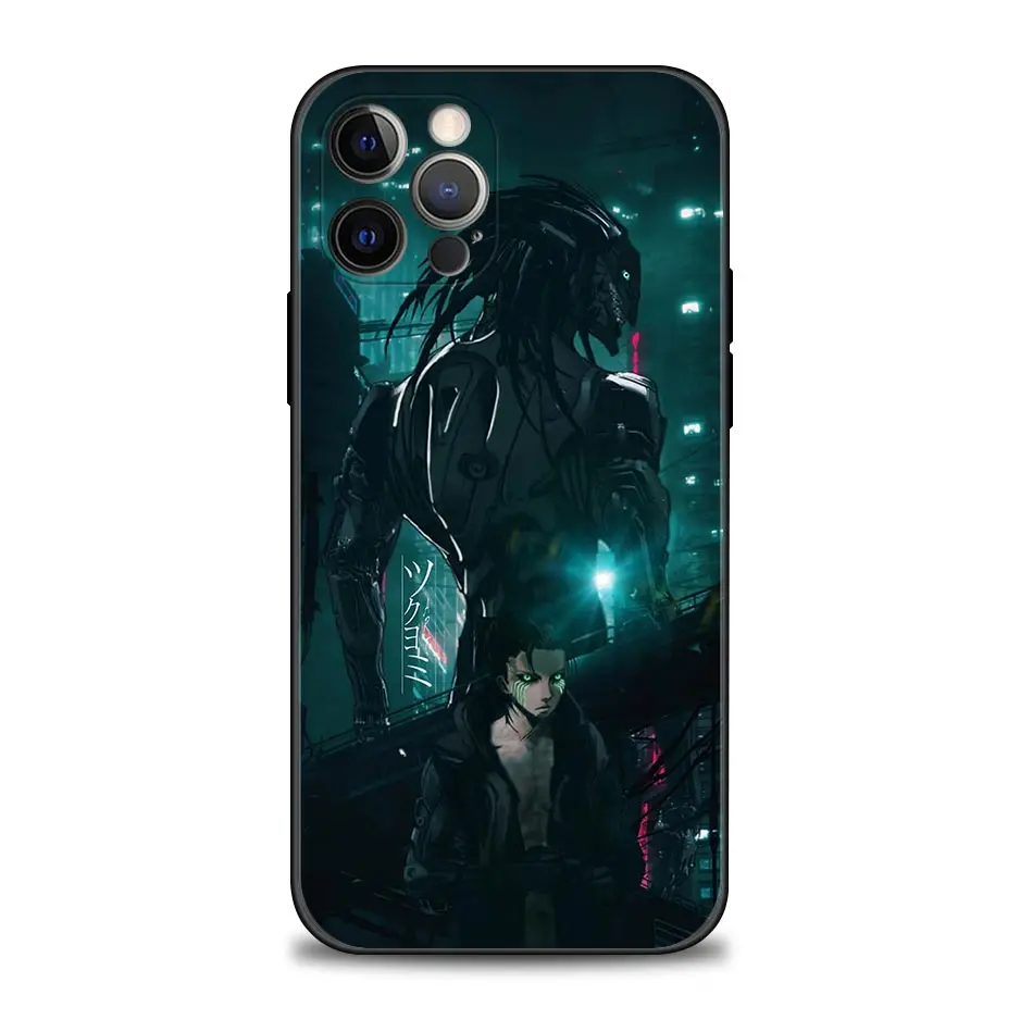 Anime Ataka Titan Telefono dėklas skirtas iPhone 11 12 13 Pro Max 7 8 SE XR XS Max 5 5s 6 6s Plius Juodos Minkštos TPU Silikono Padengti Coque Nuotrauka 1