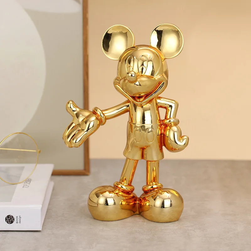 Anime Cartoon Mickey Mouse Pav Statula Dervos Danga Sveiki Gestas Skulptūra Mados Mickey Papuošalai Office Namų Dekoro o Nuotrauka 1