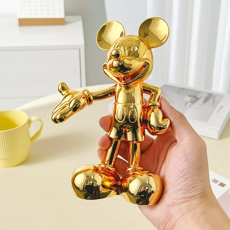 Anime Cartoon Mickey Mouse Pav Statula Dervos Danga Sveiki Gestas Skulptūra Mados Mickey Papuošalai Office Namų Dekoro o Nuotrauka 3