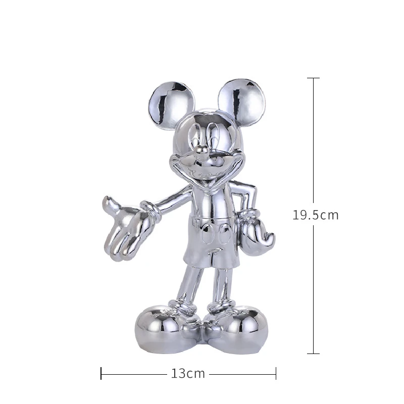 Anime Cartoon Mickey Mouse Pav Statula Dervos Danga Sveiki Gestas Skulptūra Mados Mickey Papuošalai Office Namų Dekoro o Nuotrauka 5