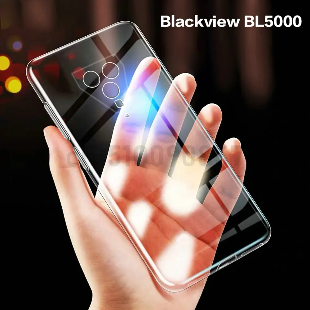 Atveju Blackview BL5000 Silikono Aišku, galinis Dangtelis Telefoną Atveju Blackview BL5000 Nuotrauka 4