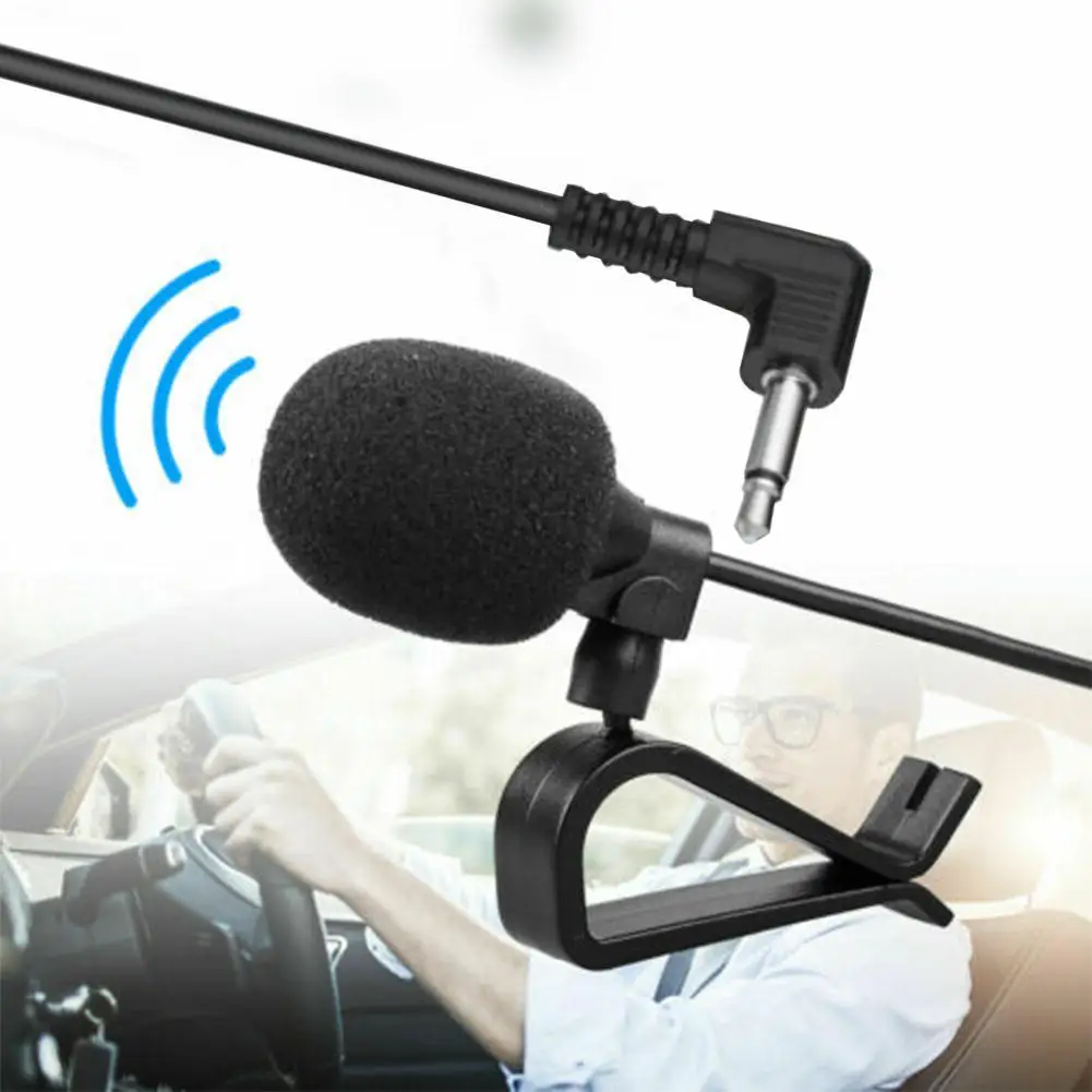 Automobilių Garso Mikrofonas (3,5 mm Įrašą Jack Plug Mic Stereo Mini Laidines Išorinis Mikrofonas Auto DVD Radijo 3m Ilgio Specialistai Nuotrauka 4