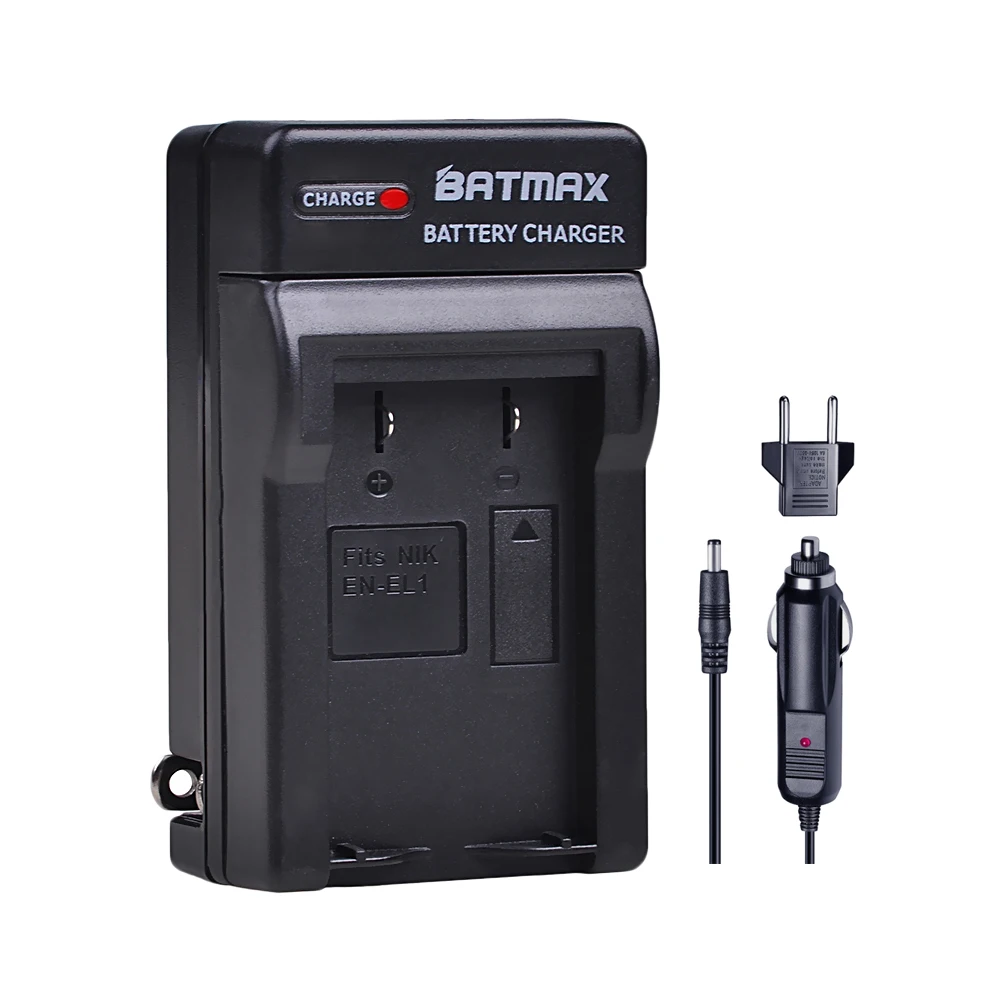 Batmax 2vnt EN-EL1 ENEL1 baterija + Digital Kroviklis Nikon Coolpix 500 775 880 885 990 995 4300 4500 4800 5000 5400 5700 8700 Nuotrauka 2