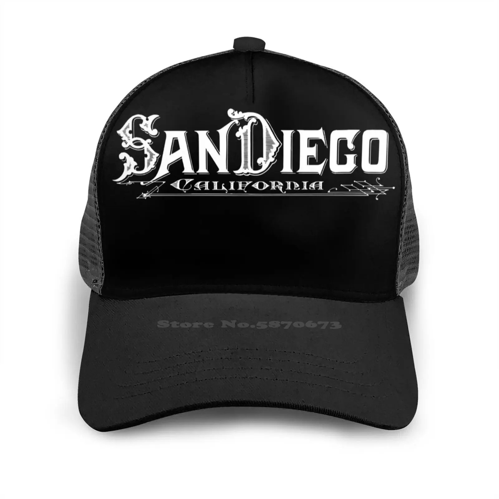 Derliaus San Diego Ca Hip-Hop Mados Bžūp Sporto Kreivų Akių Skrybėlę San Diego Kalifornijos Los Andželo 