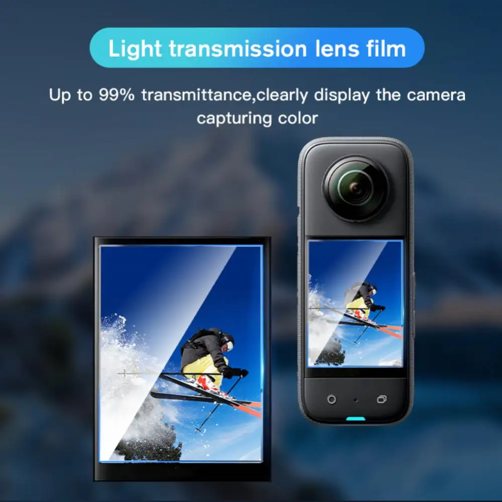 Ekrano apsaugos Insta360 X3 Panoraminio vaizdo Kameros Apsaugos Anti-scratch Filmas Insta360 Vienas X3 Veiksmų Fotoaparato Priedai Nuotrauka 1
