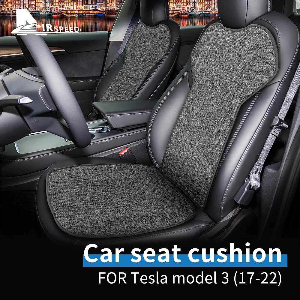 GREIČIO Automobilių Sėdynės Padengti Tesla Model 3 2017-2022 Ledo Šilko Patalynė Kvėpuojantis Sėdynės Pagalvėlės, Interjero Priedai, Pilnas Komplektas Nuotrauka 2