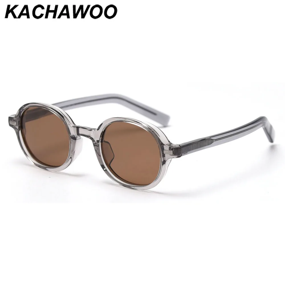 Kachawoo ovalo formos akiniai nuo saulės vyrams poliarizuota ruda juoda mėlyna mados akiniai tr90 Pavasarį moterys lauko priedai acetatas korėjos Nuotrauka 5