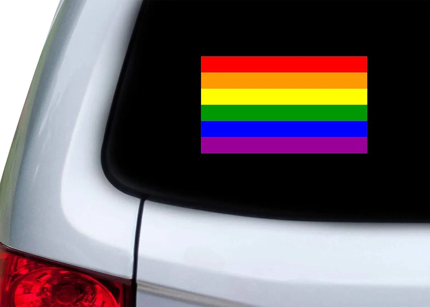 LGBT Vaivorykštės Vėliava, Lipduko Automobilio Lipdukas Buferio Lipdukas Gėjų Lesbietės, Biseksualūs, Transseksualūs Paramos,12cm*7cm Nuotrauka 1