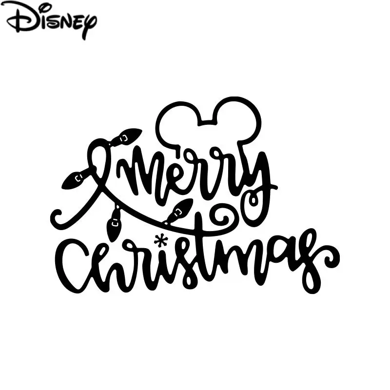 Linksmų Kalėdų Žodis Metalo Pjovimo Miršta Disney Mickey Mouse Ausys Mirti Gabalai, 