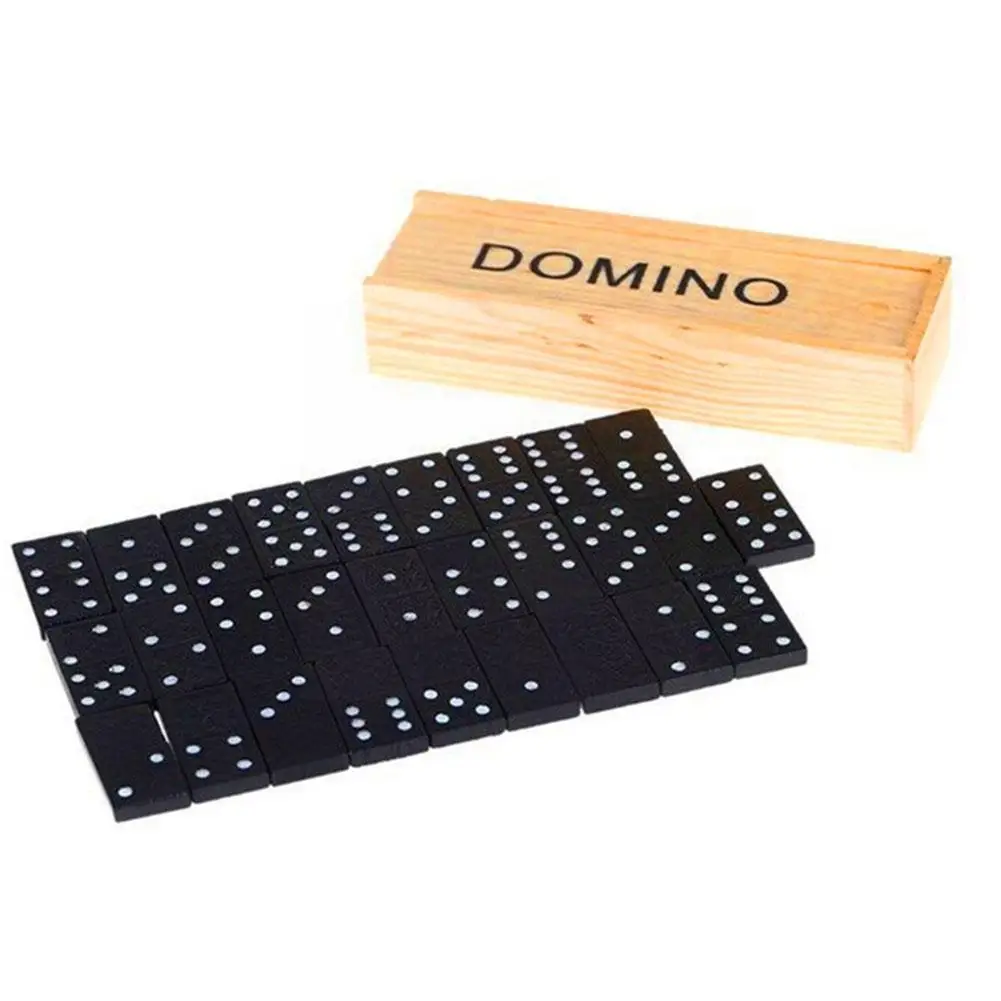 Medinis Domino stalo Žaidimai, Vaikų-tėvų Kelionių Žaidimas Plėtoti ankstyvąjį Ugdymą Vaikams, Žaislai Žvalgybos Žaidimai Vaikams R9i1 Nuotrauka 4