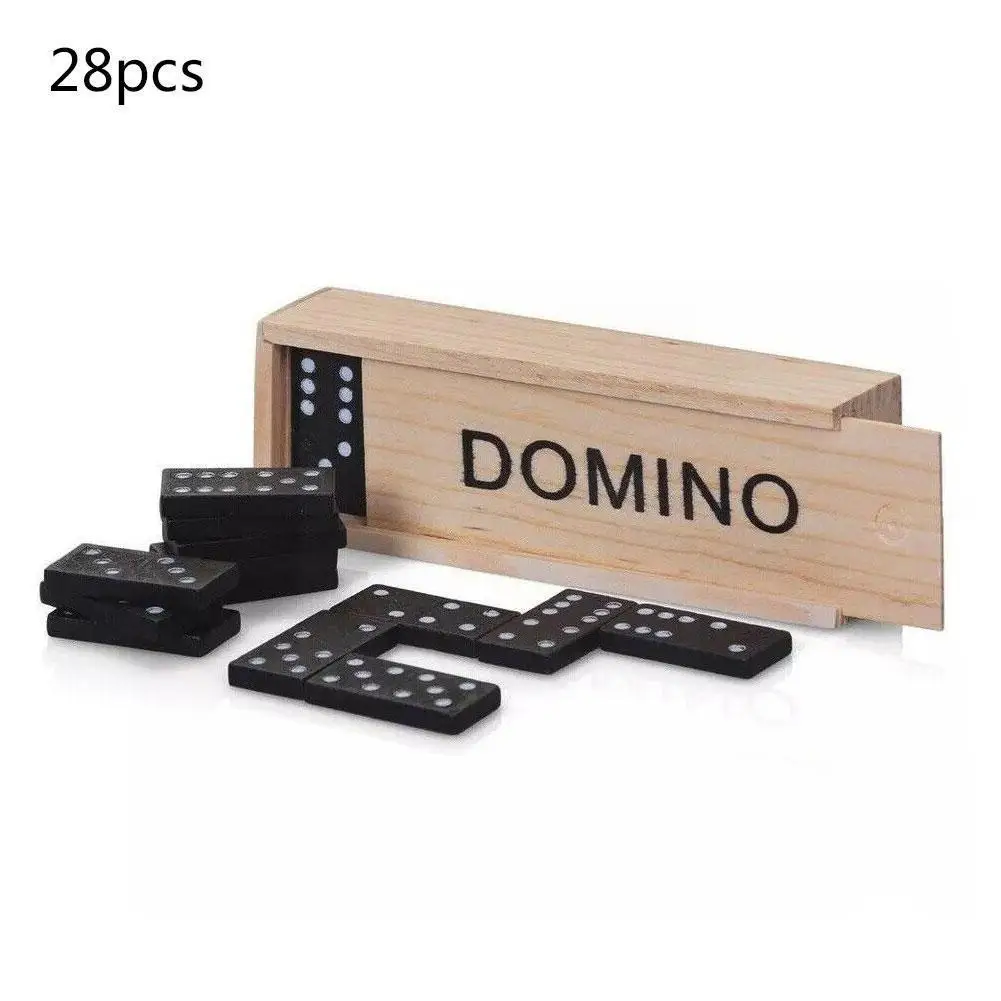 Medinis Domino stalo Žaidimai, Vaikų-tėvų Kelionių Žaidimas Plėtoti ankstyvąjį Ugdymą Vaikams, Žaislai Žvalgybos Žaidimai Vaikams R9i1 Nuotrauka 5