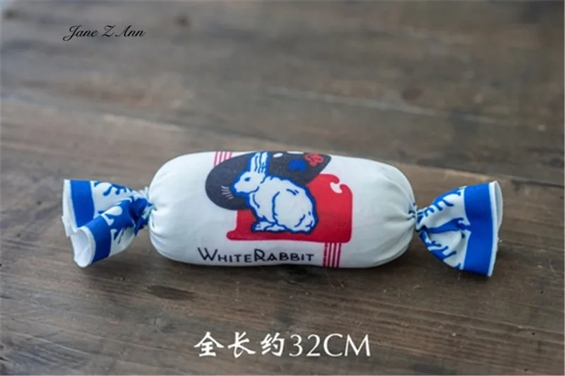 Mielas white rabbit saldainiu mielas formos pagalvė naujagimiams pilnatis vaikas pildymo pagalbiniai fotografijos rekvizitai pagalvė Nuotrauka 2