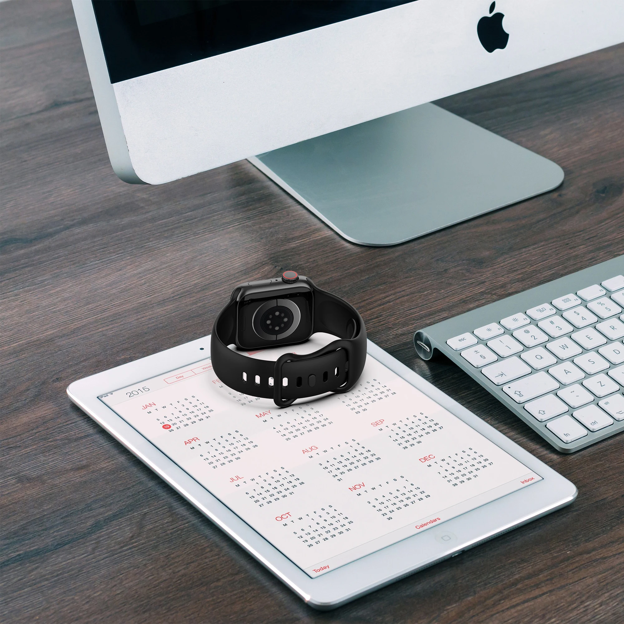 Minkšto Silikono Dirželis Apple Watch Band 7 SE 6 5 4 42mm/44mm Sporto Gumos Smart Apyrankės už iWatch Watchband Series3 2 40mm Nuotrauka 5
