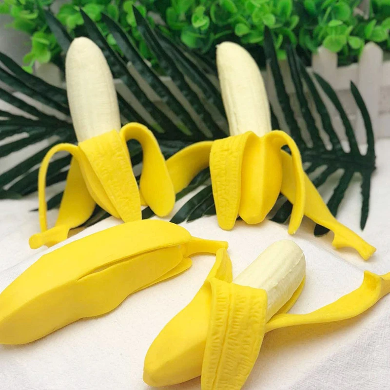 Modeliavimo Tampri, Bananų Išspausti Minkštas Išskleidimo Žaislai Juokinga Įtempių Bananų Juokauja Antistress Vaisių Žaislas Vaikas Suaugę Nuotrauka 3