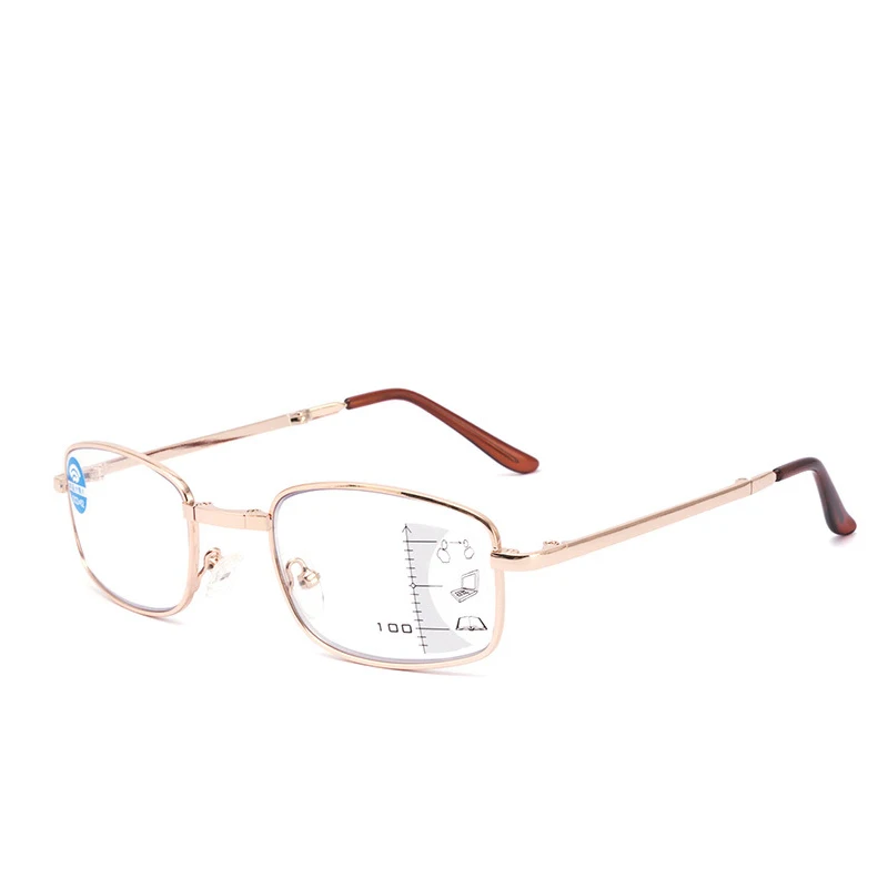 Naujas Sulankstomas Photochromism Progressive multifocal skaitymo akiniai vyrų Verslo skaitymo akiniai moterų anti-mėlyna presbyopic akiniai Nuotrauka 0