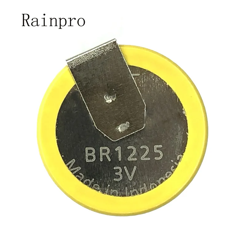 Rainpro 2VNT/DAUG BR1225 1225 3V Mygtuką baterijos su suvirinimo pėdų Aukštos temperatūros darbinė temperatūra nuo -30 iki 80 laipsnių Nuotrauka 0
