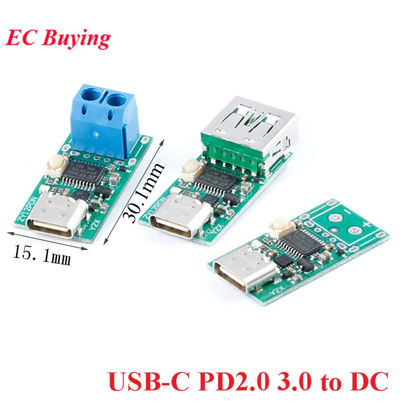Tipas-C USB-C PD2.0 3.0 PD3.0-DC Greitai Įkrauti Įkrovimą Sukelti Apklausos Detektorius Notebook Maitinimo šaltinis Pakeisti Valdybos Modulis Nuotrauka 3