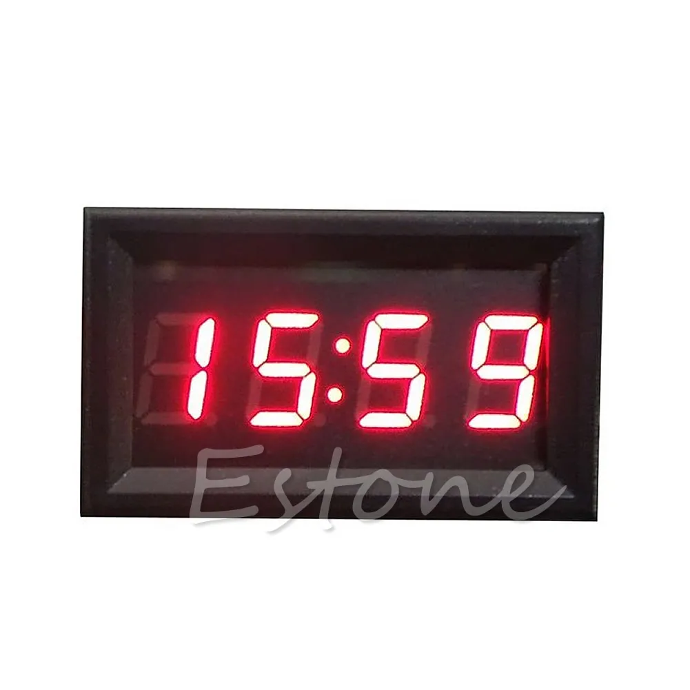 Universalus 12V/24V Skaitmeninis Ekranas Automobilis Automobilio prietaisų Skydelio Laikrodis laikrodis su Data, Laikas, Kalendoriaus Rodymas Nuotrauka 3