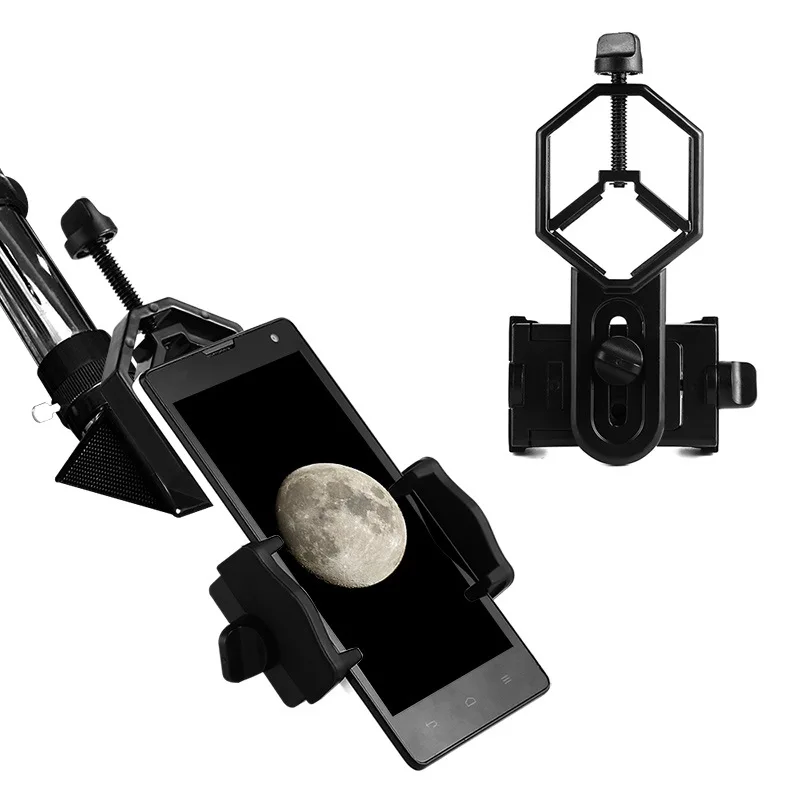 Universalus Mobiliojo Telefono Adapteris Įrašą Mount Žiūronų Monokuliariniai Spotting Scope Teleskopas Telefonų Turėtojas Paramos Okuliaro Karšto Naujas Nuotrauka 2