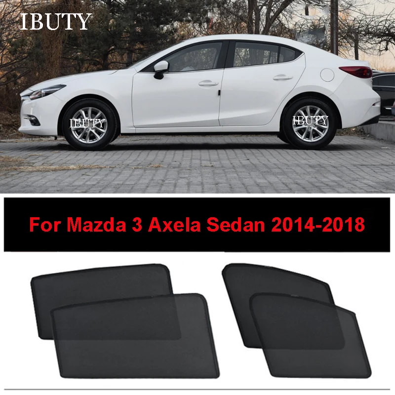 Už Mazda 3 Axela Sedanas m. m. 2016 M. 2017 m. 2018 m Custom Automobilių skėtį nuo saulės Skydelis Akių Užuolaidos, Šoninio Lango Saulė Pavėsyje UV Šilumos Sunshield Nuotrauka 2