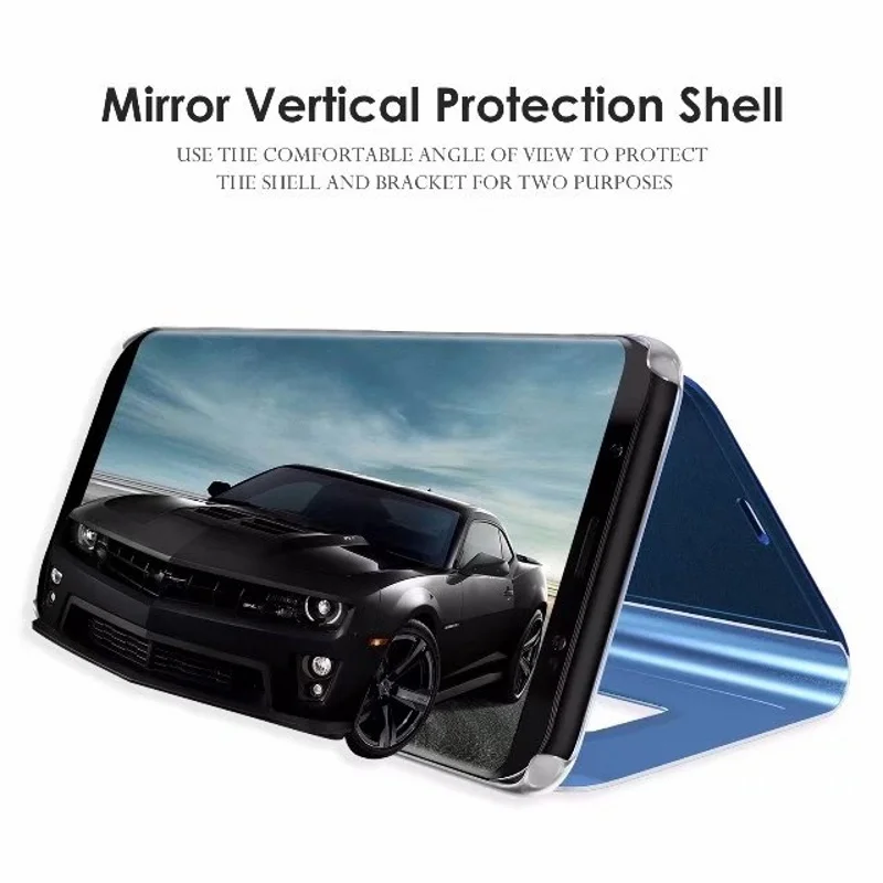 Veidrodis Smart Case For Motorola Moto G8 Plius Galios Padengti Peržiūrėti PU Odos, atsparus smūgiams Flip Case For Moto G9 Plius G8 Plius Galios Rubisafe Nuotrauka 3