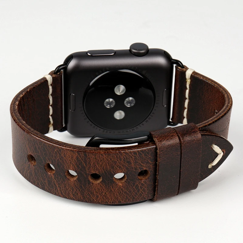Viršus Odinis Dirželis, Apple Watch Band 45mm 41mm 44mm 40mm 42mm 38mm Serija 7 6 SE 5 4 3 iWatch Apyrankę Watchband Nuotrauka 2