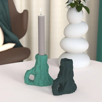 Žvakidė Silikono formos Medžio modelio Dizainas Betono, Cemento Žvakė Įterpti pelėsių Europos Kūrybos žvakidė Formų silikono